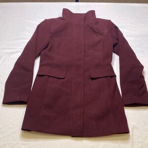 Vince Camuto Deep Burgundy Trench Coat